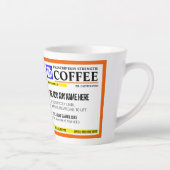 Drôle Prescription Personnalisée Latte Mug (Droite)