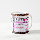 Drôle Prescription RX café Mug (Devant droit)