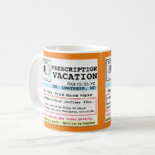 Drôle Prescription RX Vacances Mug (Devant gauche)