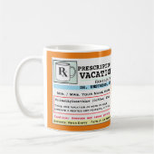 Drôle Prescription RX Vacances Mug (Gauche)