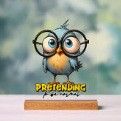 Drôle prétendant oiseau normal art de mot  (Neutre)