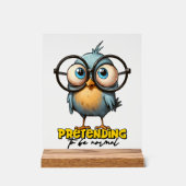 Drôle prétendant oiseau normal art de mot  (Recto)