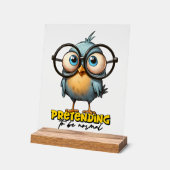 Drôle prétendant oiseau normal art de mot  (Angle)