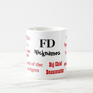 Drôle pseudo FD ! Blague Directeur financier Mug