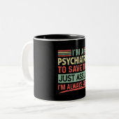 Drôle psychiatre Mug (Devant gauche)