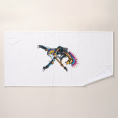 Drôle Punk Giraffe, Rock'n Roll Goth Giraffe, Guit (Serviette de bain)