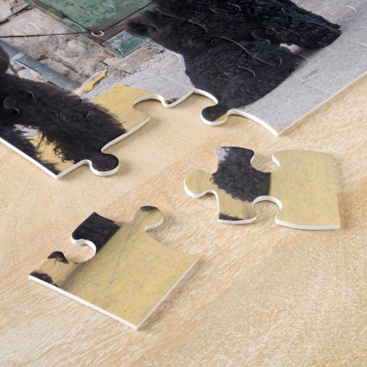 Drôle puzzle poodles (Côté)