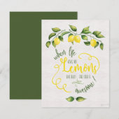 Drôle quand la vie vous donne la carte de note cit (Devant / Derrière)