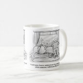 Drôle Quarantine Joke Café Mug (Devant droit)
