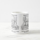 Drôle Quarantine Joke Café Mug (Centre)