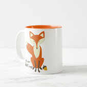Drôle Que Dit Le Fox Illustration Mug (Devant gauche)