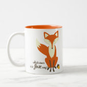 Drôle Que Dit Le Fox Illustration Mug (Gauche)