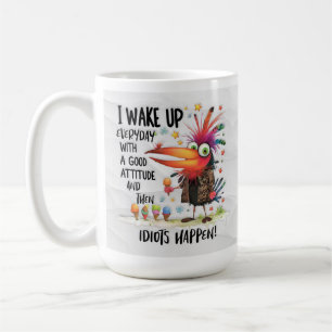 Drôle Quirky Bird Coffee Mug - Idiots Se Produit