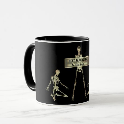 Drôle radiologue sur mesure docteur Mug cadeau (Devant gauche)