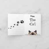 Drôle Ragdoll Chat Anniversaire Carte de voeux pli (Intérieur)