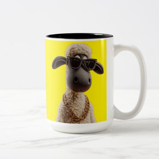 Drôle Rappy Sheep Mug - mignonne Pet Lover Coupe c (Droit)