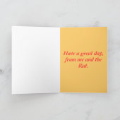 Drôle Rat carte d'anniversaire pour n'importe qui. (Intérieur)