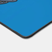 Drôle requin couché et dessin animé de pêche (Coin)