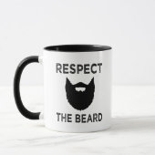 Drôle respect la tasse de café des hommes de barbe (Gauche)