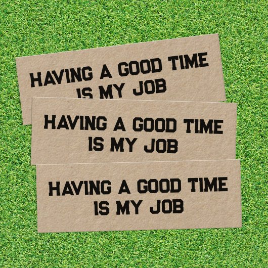 Drôle retraite Kraft Mini Carte de visite