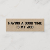 Drôle retraite Kraft Mini Carte de visite (Devant)