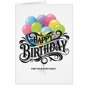 Drôle Retro Bonne Carte Anniversaire Faites-Moi Un