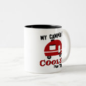 Drôle Retro Camper Coffee Mug (Devant droit)
