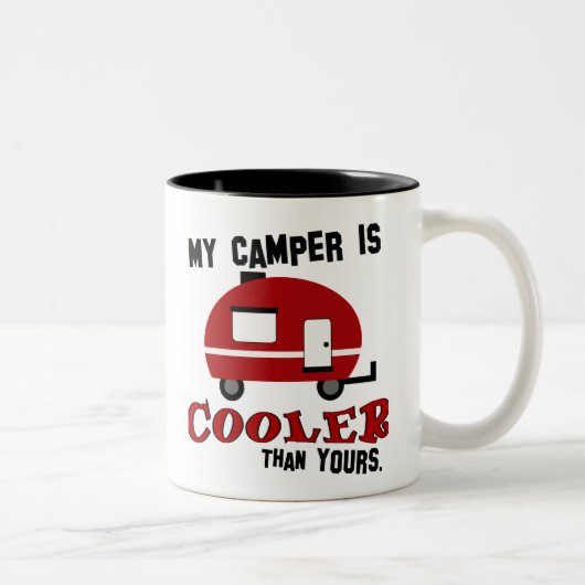Drôle Retro Camper Coffee Mug (Droit)