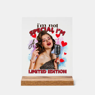 Drôle rétro dame mot art