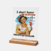 Drôle rétro dame mot art (Angle)