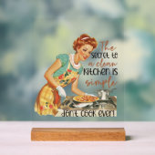 Drôle rétro dame mot art (Neutre)