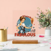 Drôle rétro dame mot art (Mariage)