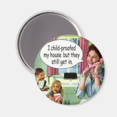 Drôle Retro Magnet de femme de ménage (Recto/Verso)