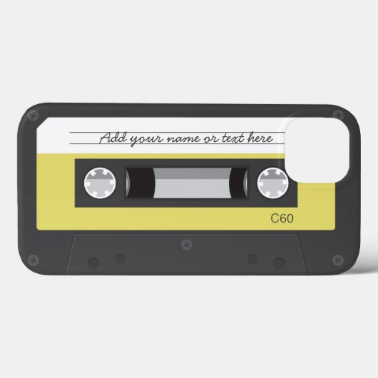 Drôle Retro Musique cassette iPhone 6 Coque (Verso (horizontal))