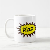 Drôle ‘Rizz’ Mug Blanc - Gen Z Cadeau Humour (Gauche)