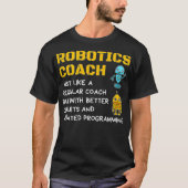 Drôle Robotique Coach T-shirt Définition Robot Com (Devant)