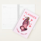 Drôle Romantique Sloth Smile Planner Cartoon (Devant avec enveloppe)