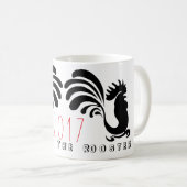 Drôle Roosters chinois Nouvel An 2017 Mug (Devant droit)