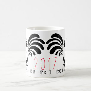 Drôle Roosters chinois Nouvel An 2017 Mug