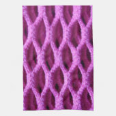 Drôle rose pourpre Crochet look serviette (Vertical)