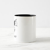 Drôle rôti foncé mal visage café Mug (Centre)