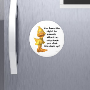 Drôle Rude Cartoon Duck Fridge Magnet