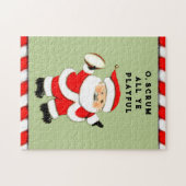 drôle rugby cadeau de vacances jigsaw puzzle (Horizontal)