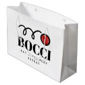 Drôle sac cadeau de bocci italien pour amoureux de (Dos Angle)