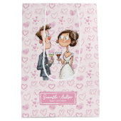 Drôle Sacs cadeau Mariage Quirky Carton personnali (Dos)