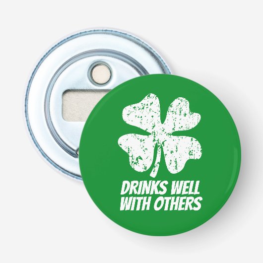 Drôle Saint Patrick Jour partie ouvre-bouteille ma (Devant)