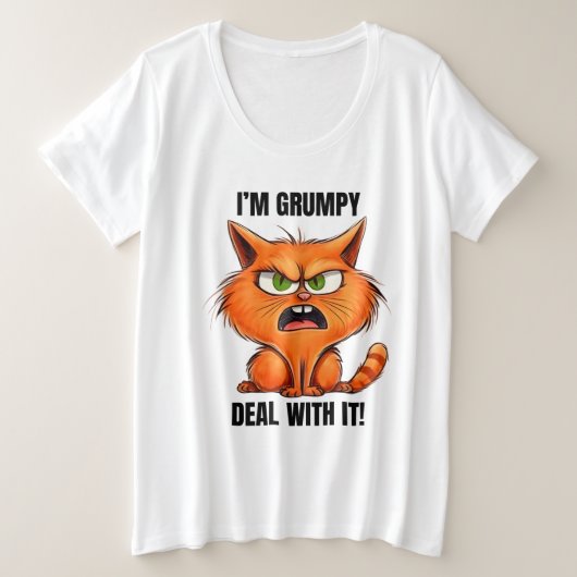 Drôle sarcasme chat grincheux art des mots (Design devant)