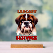 Drôle sarcasme chien mot art (Neutre)