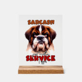 Drôle sarcasme chien mot art (Recto)