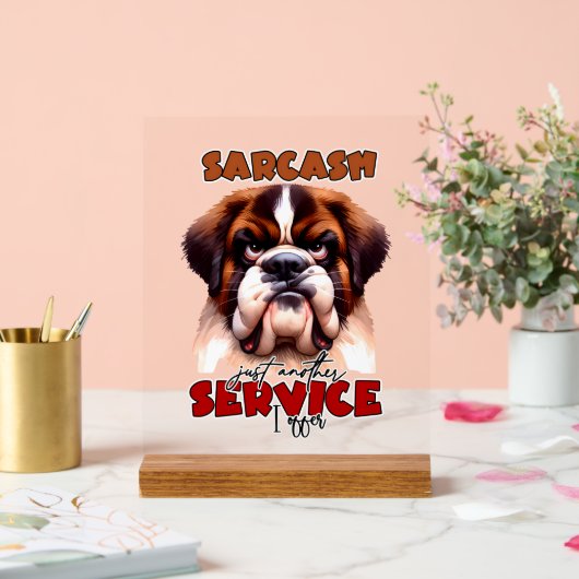 Drôle sarcasme chien mot art (Mariage)